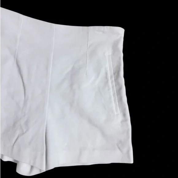 ZARA White High waist 2.5 inch dress shorts size medium 28 - Picture 4 of 11